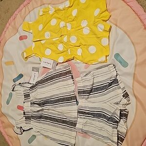 NWT 12m matching set and romper